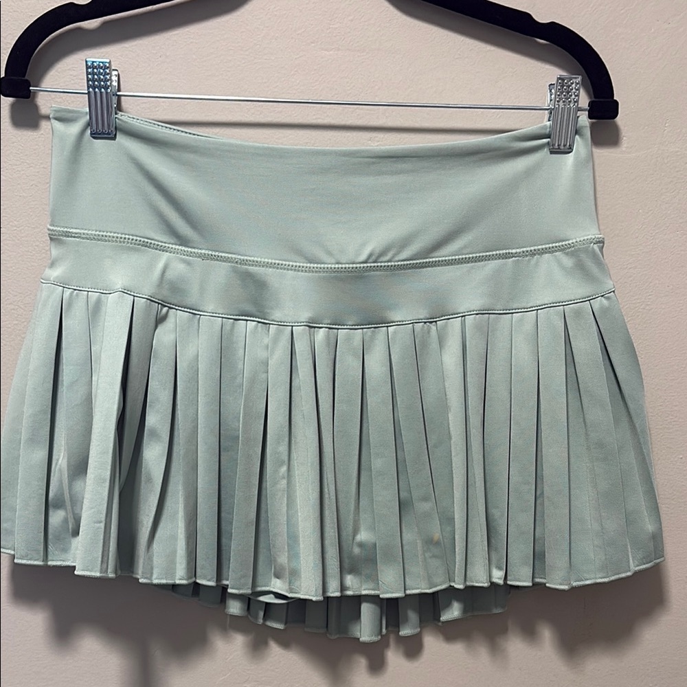 Mint Green Pleated Women's Skirt
